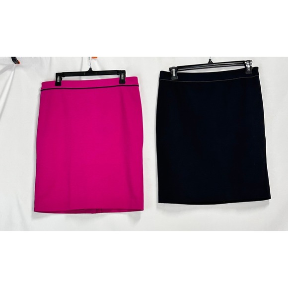 Boden Dresses & Skirts - Boden Women Size 10 Pencil Skirt Set Pink Black Textured Knit Office Career